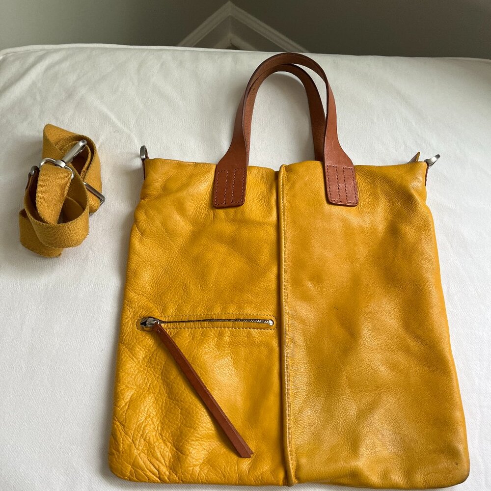 Christopher Kon Mustard yellow  Leather Crossbody